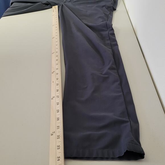 Lululemon Men's ABC Classic 37" Pants Melanite Size 33 Tall M5468T tear in front - Picture 9 of 11